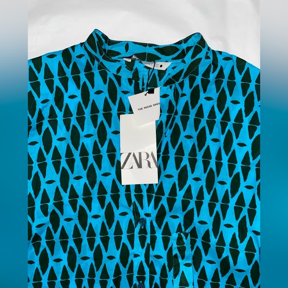 ZARA PRINTED SHORT DRESS SIZE XS NWT - Picture 7 of 7